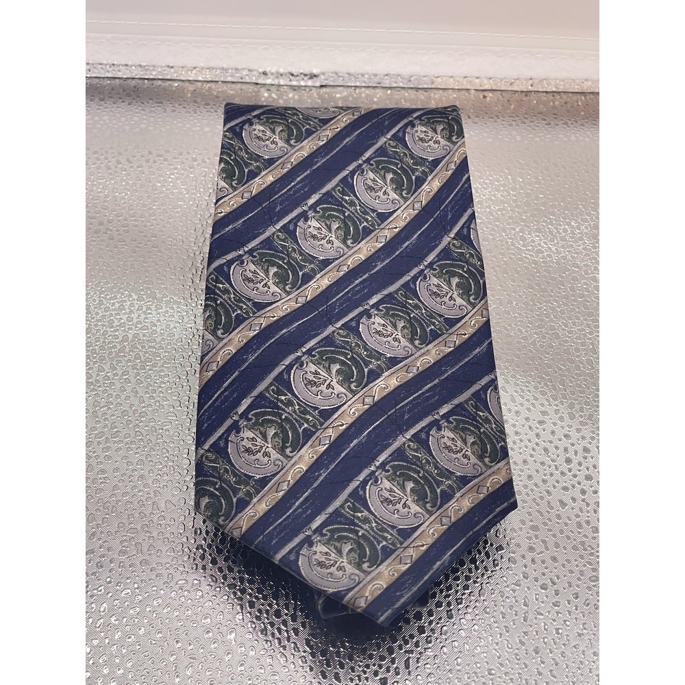 Bill Blass Blue Silk Men's Necktie‎ Z-201